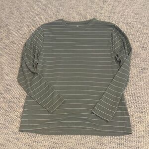 Free Fly Women’s Long Sleeve Striped Performance Tee Size Small